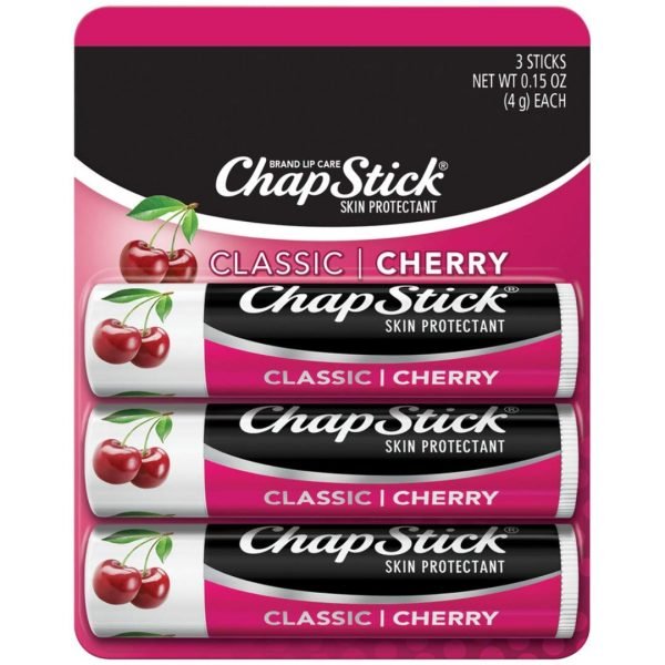 Lip Balm - Classic Cherry Chapstick -3 Pack