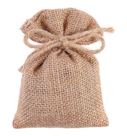 Jute Drawstring Bags for Wedding Party Favor, Jewelry Pouch, Gifts