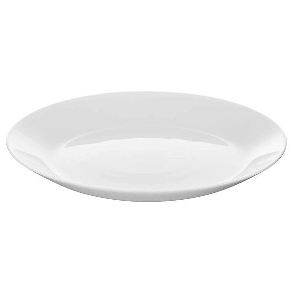 Ikea Tempered Glass Classic Side Plates (White, 19 cm) - Pack of 6 Pieces