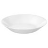 Ikeaa Tempered Glass Classic Deep Plates (White, 20 cm) - Pack of 6 Pieces.